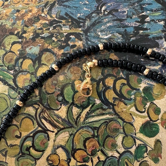 Bow bead necklace - Picture 6 of 7